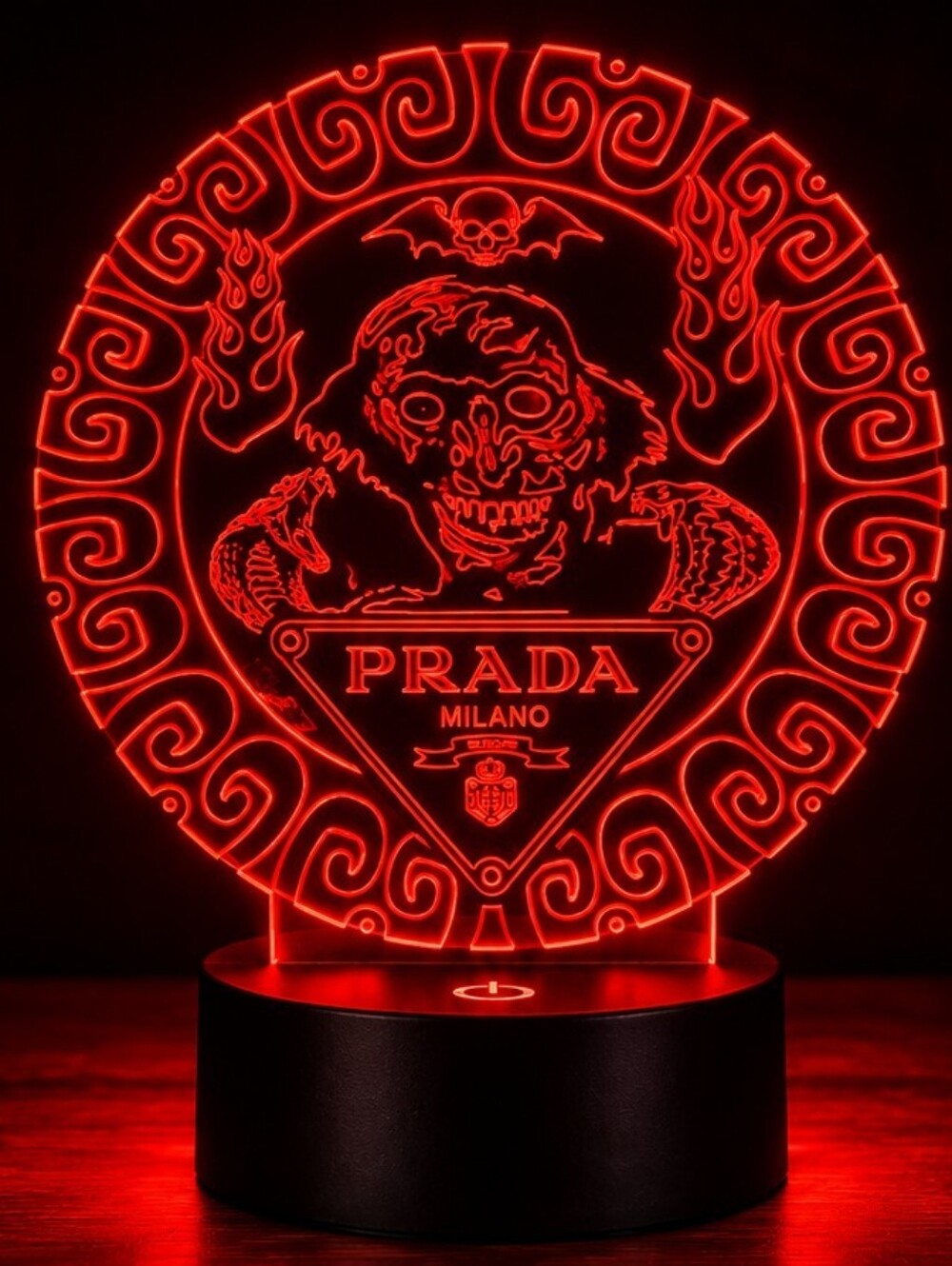 Halloween Luxury Logo Design Desk Lamp